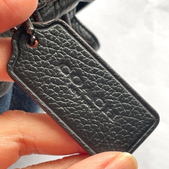 Coach Canyon Quilt Denim Patchwork Turnlock Rucksack Backpack - Picture 12 of 16